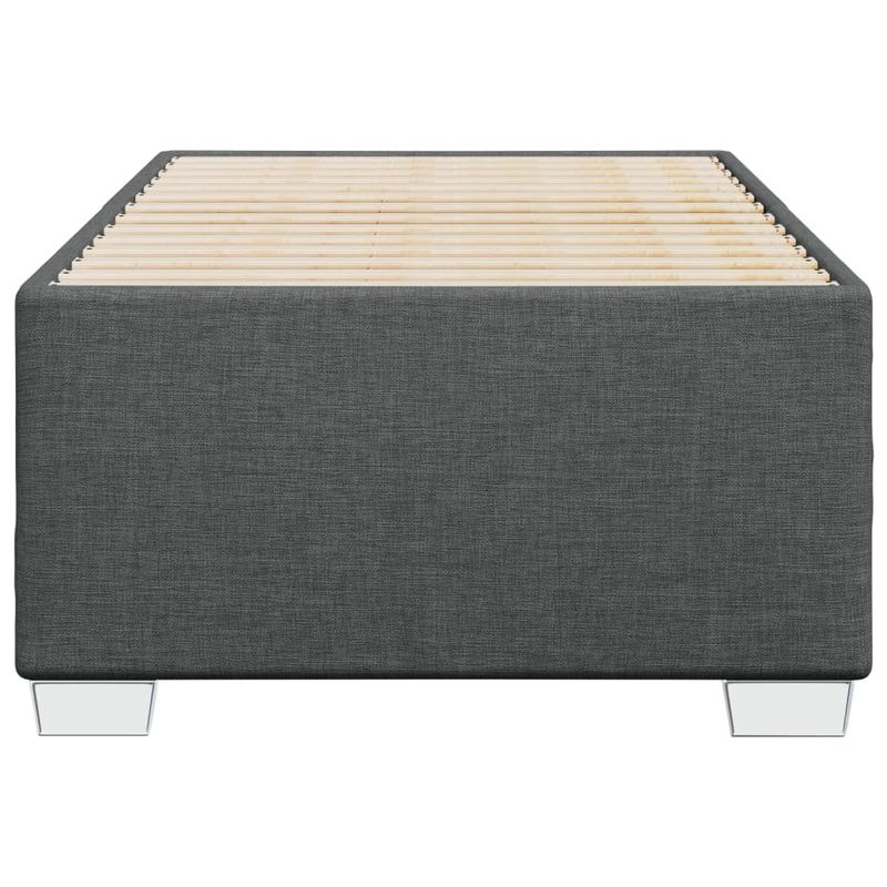Casa si Gradina - Mobilier - Paturi si accesorii - Paturi - Cadru de pat, gri inchis, 90 x 200 cm, material textil - Infinity.ro