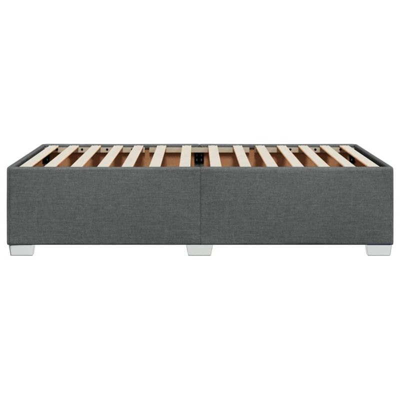 Casa si Gradina - Mobilier - Paturi si accesorii - Paturi - Cadru de pat, gri inchis, 90 x 200 cm, material textil - Infinity.ro