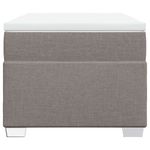 Casa si Gradina - Mobilier - Paturi si accesorii - Paturi - Pat box spring cu saltea, gri taupe, 100x200 cm, textil - Infinity.ro