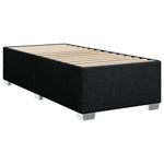 Casa si Gradina - Mobilier - Paturi si accesorii - Paturi - Cadru de pat, negru, 90x190 cm, material textil - Infinity.ro