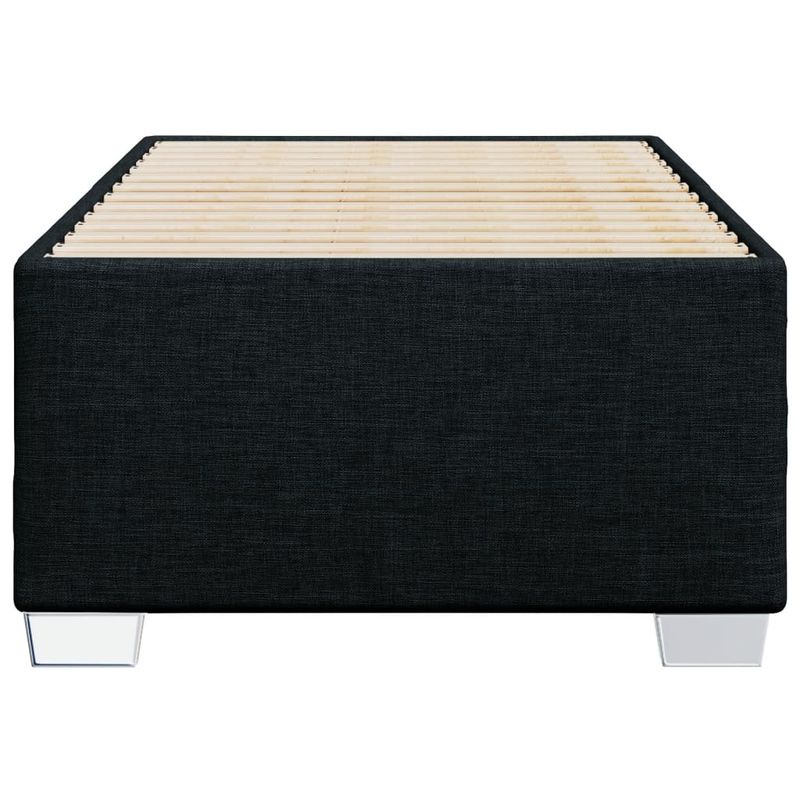 Casa si Gradina - Mobilier - Paturi si accesorii - Paturi - Cadru de pat, negru, 90x190 cm, material textil - Infinity.ro