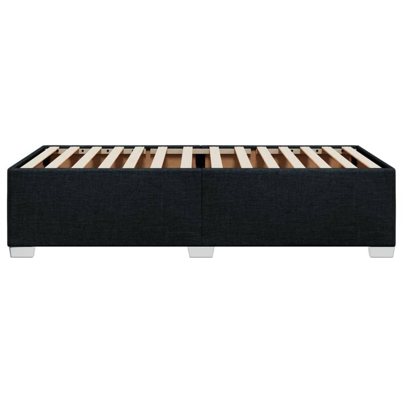 Casa si Gradina - Mobilier - Paturi si accesorii - Paturi - Cadru de pat, negru, 90x190 cm, material textil - Infinity.ro