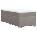 Casa si Gradina - Mobilier - Paturi si accesorii - Paturi - Pat box spring cu saltea, gri taupe, 100x200 cm, textil - Infinity.ro
