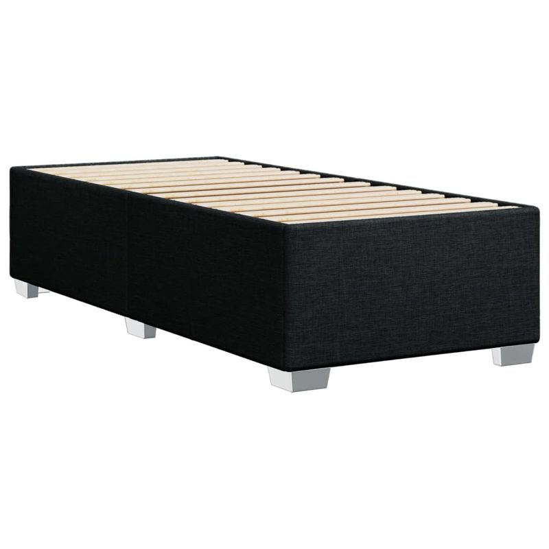 Casa si Gradina - Mobilier - Paturi si accesorii - Paturi - Cadru de pat, negru, 90x190 cm, material textil - Infinity.ro