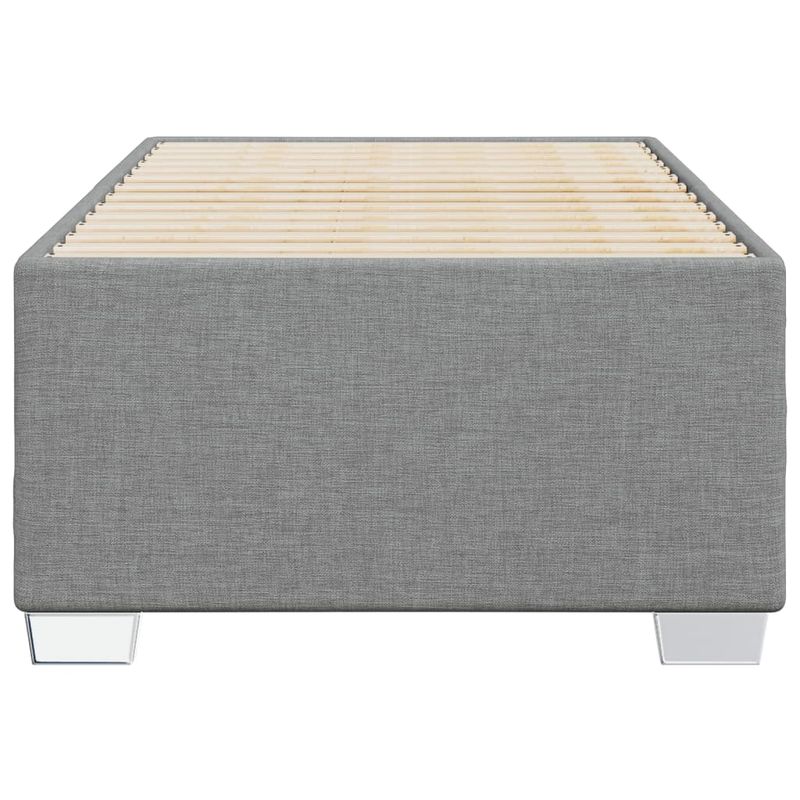 Casa si Gradina - Mobilier - Paturi si accesorii - Paturi - Cadru de pat, gri deschis, 100x200 cm, material textil - Infinity.ro