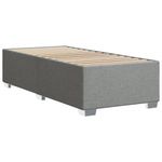 Casa si Gradina - Mobilier - Paturi si accesorii - Paturi - Cadru de pat, gri deschis, 100x200 cm, material textil - Infinity.ro