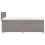 Casa si Gradina - Mobilier - Paturi si accesorii - Paturi - Pat box spring cu saltea, gri taupe, 80x200 cm, textil - Infinity.ro