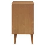 Casa si Gradina - Mobilier - Comode si corpuri - Noptiere - Dulap noptiera "MOLDE", maro, 40x35x65 cm, lemn masiv de pin - Infinity.ro