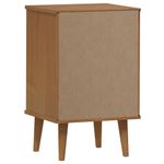 Casa si Gradina - Mobilier - Comode si corpuri - Noptiere - Dulap noptiera "MOLDE", maro, 40x35x65 cm, lemn masiv de pin - Infinity.ro