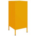 Casa si Gradina - Mobilier - Comode si corpuri - Comode - Dulapuri 2 buc. galben mustar 36x39x79 cm otel laminat la rece - Infinity.ro