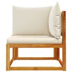 Casa si Gradina - Gradina si terasa - Mobilier exterior - Canapele si fotolii gradina - Canapea de colt de gradina, cu perne, lemn masiv acacia - Infinity.ro