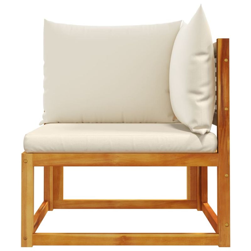 Casa si Gradina - Gradina si terasa - Mobilier exterior - Canapele si fotolii gradina - Canapea de colt de gradina, cu perne, lemn masiv acacia - Infinity.ro
