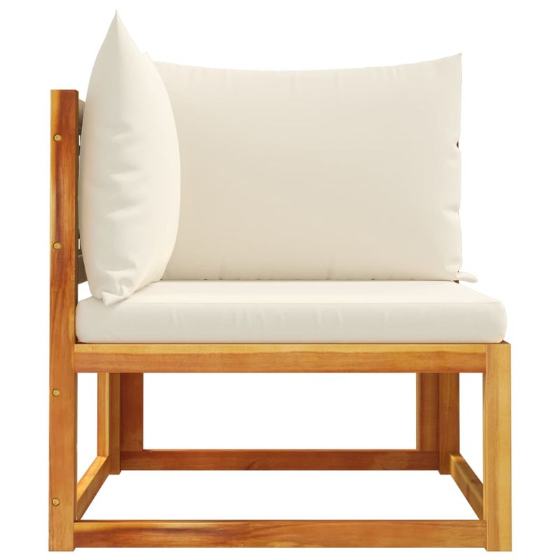 Casa si Gradina - Gradina si terasa - Mobilier exterior - Canapele si fotolii gradina - Canapea de colt de gradina, cu perne, lemn masiv acacia - Infinity.ro