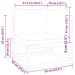 Casa si Gradina - Gradina si terasa - Mobilier exterior - Canapele si fotolii gradina - Canapea de colt de gradina, cu perne, lemn masiv acacia - Infinity.ro