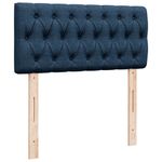 Casa si Gradina - Mobilier - Paturi si accesorii - Paturi - Pat box spring cu saltea, albastru, 90x200 cm, textil - Infinity.ro