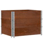 Casa si Gradina - Mobilier - Feronerie si accesorii mobila - Rame pentru paleti 3 buc. maro 80x60 cm lemn masiv de pin - Infinity.ro