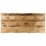 Casa si Gradina - Mobilier - Feronerie si accesorii mobila - Blat de masa contur natural 140x60x3,8 cm lemn masiv mango brut - Infinity.ro