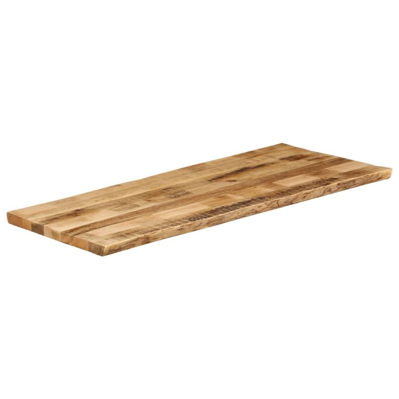 Casa si Gradina - Mobilier - Feronerie si accesorii mobila - Blat de masa contur natural 140x60x3,8 cm lemn masiv mango brut - Infinity.ro