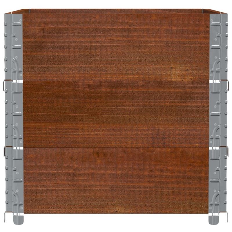 Casa si Gradina - Mobilier - Feronerie si accesorii mobila - Rame pentru paleti 3 buc. maro 80x60 cm lemn masiv de pin - Infinity.ro