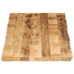 Casa si Gradina - Mobilier - Feronerie si accesorii mobila - Blat de masa contur natural 140x60x3,8 cm lemn masiv mango brut - Infinity.ro