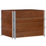 Casa si Gradina - Mobilier - Feronerie si accesorii mobila - Rame pentru paleti 3 buc. maro 80x60 cm lemn masiv de pin - Infinity.ro