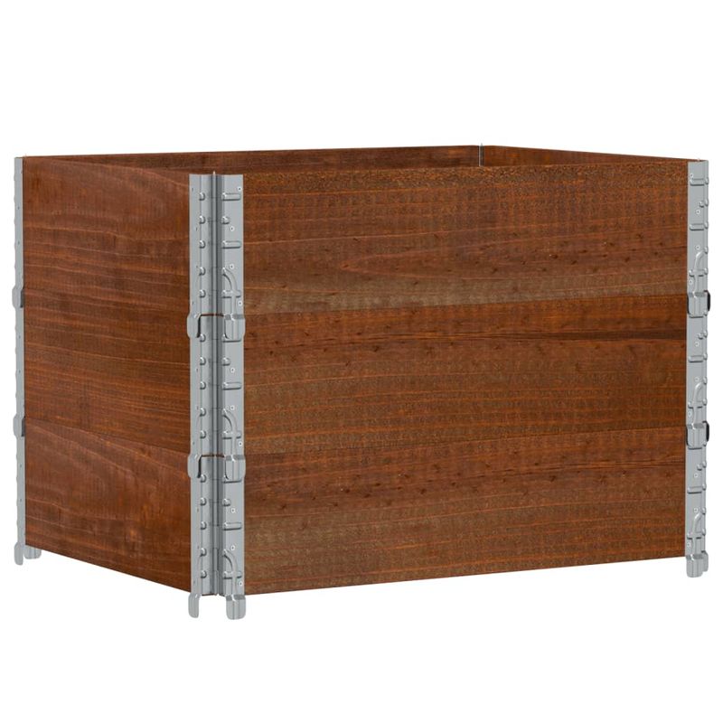 Casa si Gradina - Mobilier - Feronerie si accesorii mobila - Rame pentru paleti 3 buc. maro 80x60 cm lemn masiv de pin - Infinity.ro