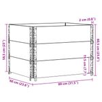 Casa si Gradina - Mobilier - Feronerie si accesorii mobila - Rame pentru paleti 3 buc. maro 80x60 cm lemn masiv de pin - Infinity.ro