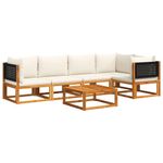 Casa si Gradina - Gradina si terasa - Mobilier exterior - Seturi mobila gradina - Set de canapele gradina cu perne, 6 piese, lemn masiv acacia - Infinity.ro