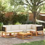 Casa si Gradina - Gradina si terasa - Mobilier exterior - Seturi mobila gradina - Set de canapele gradina cu perne, 6 piese, lemn masiv acacia - Infinity.ro