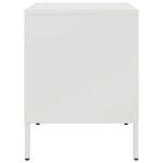 Casa si Gradina - Mobilier - Comode si corpuri - Noptiere - Noptiere, 2 buc., alb, 36x39x50,5 cm, otel laminat la rece - Infinity.ro