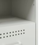 Casa si Gradina - Mobilier - Comode si corpuri - Noptiere - Noptiere, 2 buc., alb, 36x39x50,5 cm, otel laminat la rece - Infinity.ro