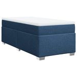 Casa si Gradina - Mobilier - Paturi si accesorii - Paturi - Pat box spring cu saltea, albastru, 80x200 cm, textil - Infinity.ro