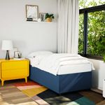 Casa si Gradina - Mobilier - Paturi si accesorii - Paturi - Pat box spring cu saltea, albastru, 80x200 cm, textil - Infinity.ro