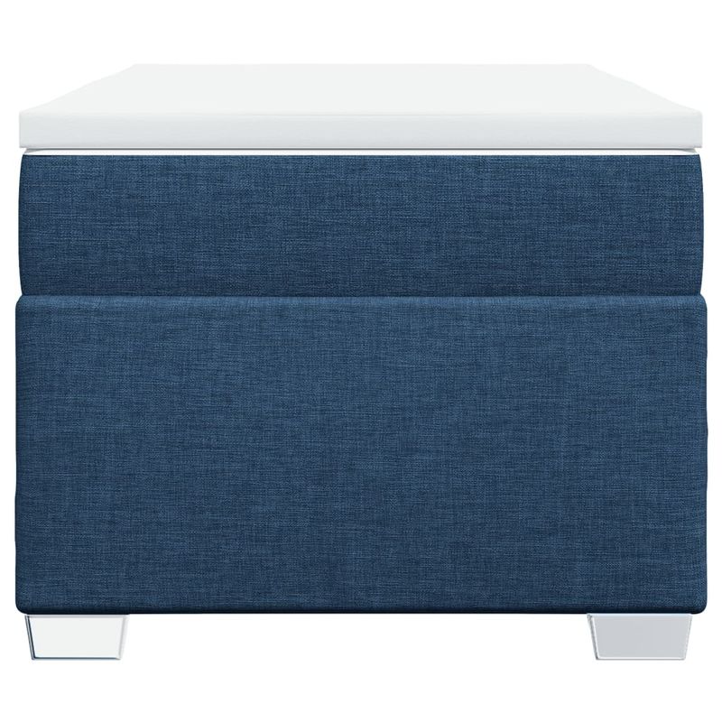 Casa si Gradina - Mobilier - Paturi si accesorii - Paturi - Pat box spring cu saltea, albastru, 80x200 cm, textil - Infinity.ro