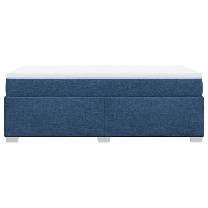 Casa si Gradina - Mobilier - Paturi si accesorii - Paturi - Pat box spring cu saltea, albastru, 80x200 cm, textil - Infinity.ro