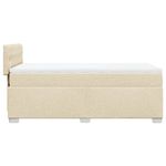 Casa si Gradina - Mobilier - Paturi si accesorii - Paturi - Pat box spring cu saltea, crem, 80x200 cm, textil - Infinity.ro