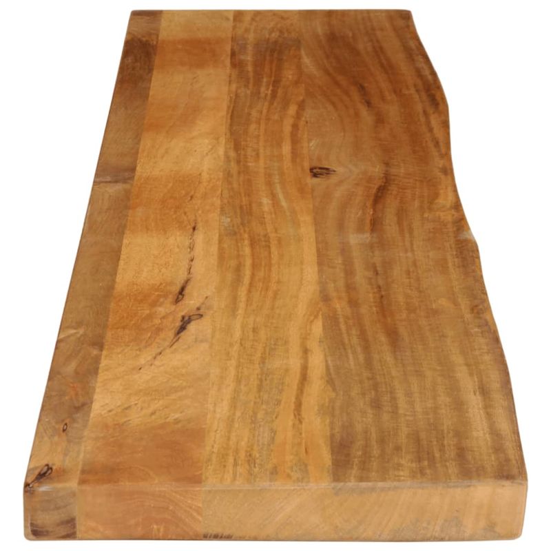 Casa si Gradina - Mobilier - Feronerie si accesorii mobila - Blat de masa contur organic 140x40x3,8 cm lemn masiv de mango, finisaj de stejar - Infinity.ro