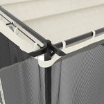 Casa si Gradina - Gradina si terasa - Umbrele si pavilioane - Pavilioane - Foisor cu pereti din plasa, crem, 4x3 m, otel - Infinity.ro