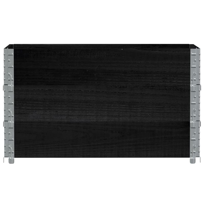 Casa si Gradina - Mobilier - Feronerie si accesorii mobila - Rame pentru paleti, 3 buc., negru, 100x150 cm, lemn masiv pin - Infinity.ro