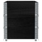 Casa si Gradina - Mobilier - Feronerie si accesorii mobila - Rame pentru paleti, 3 buc., negru, 100x150 cm, lemn masiv pin - Infinity.ro