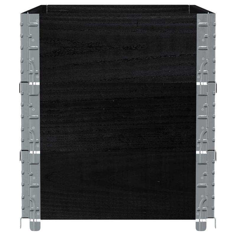 Casa si Gradina - Mobilier - Feronerie si accesorii mobila - Rame pentru paleti, 3 buc., negru, 100x150 cm, lemn masiv pin - Infinity.ro