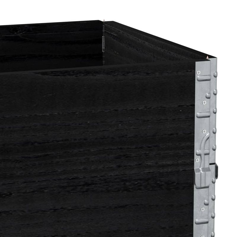 Casa si Gradina - Mobilier - Feronerie si accesorii mobila - Rame pentru paleti, 3 buc., negru, 100x150 cm, lemn masiv pin - Infinity.ro