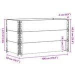 Casa si Gradina - Mobilier - Feronerie si accesorii mobila - Rame pentru paleti, 3 buc., negru, 100x150 cm, lemn masiv pin - Infinity.ro