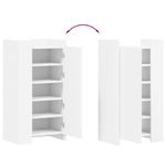 Casa si Gradina - Mobilier - Organizare si depozitare - Organizator incaltaminte - Pantofar, alb, 52x37,5x100 cm, lemn prelucrat - Infinity.ro