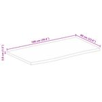 Casa si Gradina - Mobilier - Feronerie si accesorii mobila - Blat de masa contur organic 100x60x3,8 cm lemn masiv de mango, finisaj de stejar - Infinity.ro