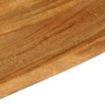 Casa si Gradina - Mobilier - Feronerie si accesorii mobila - Blat de masa contur organic 120x20x3,8 cm lemn masiv de mango, finisaj de stejar - Infinity.ro