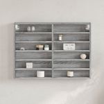 Casa si Gradina - Mobilier - Biblioteci si rafturi - Rafturi - Dulap cu vitrina, sonoma gri, 80x8,5x58 cm, lemn prelucrat - Infinity.ro