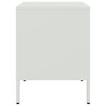 Casa si Gradina - Mobilier - Comode si corpuri - Noptiere - Noptiera, alb, 36x39x50,5 cm, otel - Infinity.ro