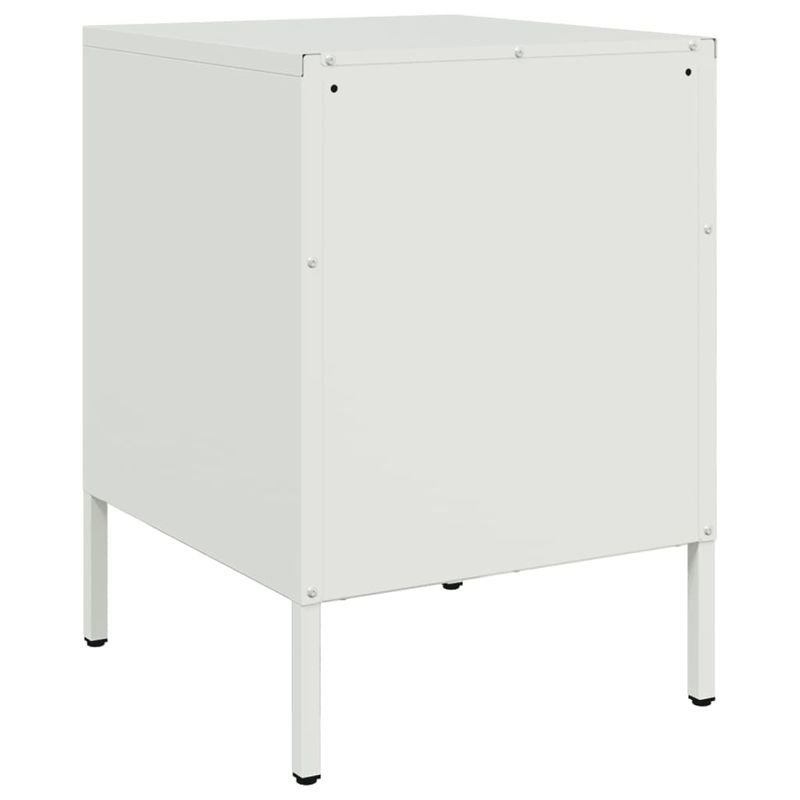 Casa si Gradina - Mobilier - Comode si corpuri - Noptiere - Noptiera, alb, 36x39x50,5 cm, otel - Infinity.ro