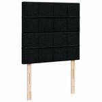 Casa si Gradina - Mobilier - Paturi si accesorii - Paturi - Pat box spring cu saltea, negru, 90x190 cm, textil - Infinity.ro